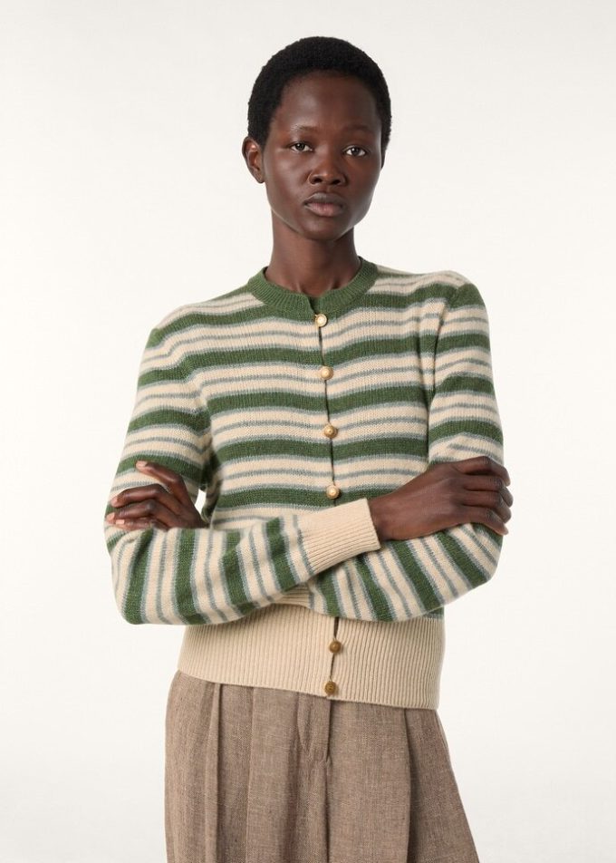 Cardigan cu dungi Fobello Cardigan cu dungi Fobello