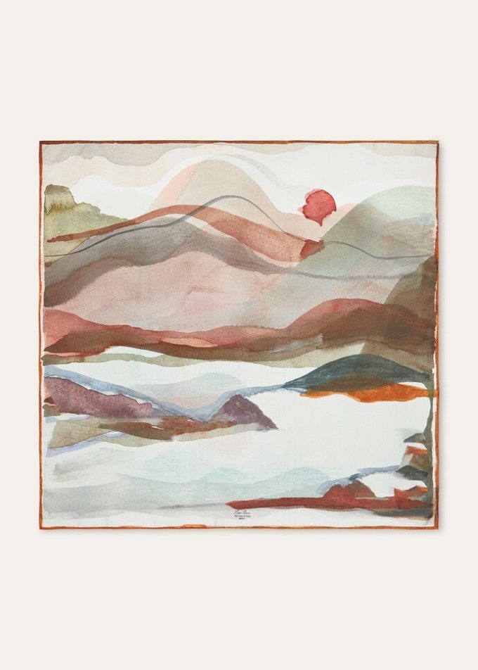 Foulard Natura Della Scozia 90 x 90