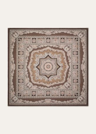 Fular din majolică florală 90 x 90