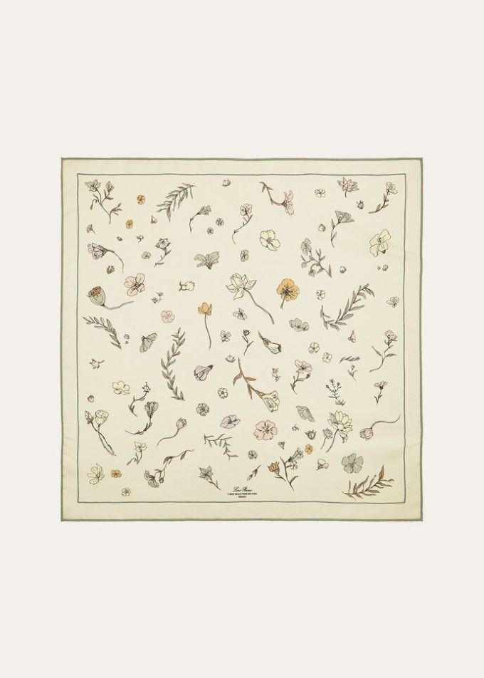 L’Arte Delle Fiber Dei Fiori Foulard 60×60 L’Arte Delle Fiber Dei Fiori Foulard 60×60