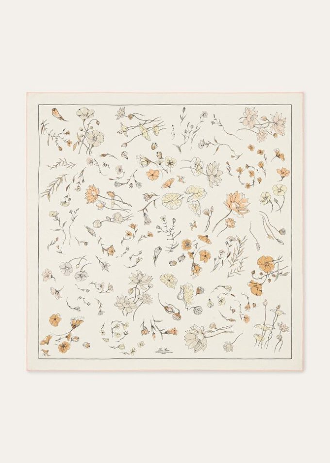 L’Arte Delle Fiber Dei Fiori Foulard 90×90 L’Arte Delle Fiber Dei Fiori Foulard 90×90