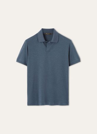 Tricou polo deschis